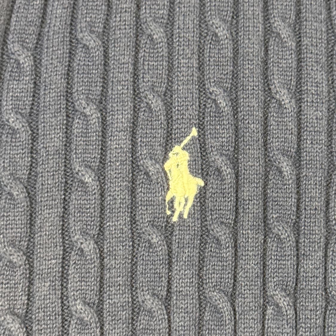 S) 폴로 랄프로렌 코튼 케이블 꽈배기 가디건 네이비 상품이미지5