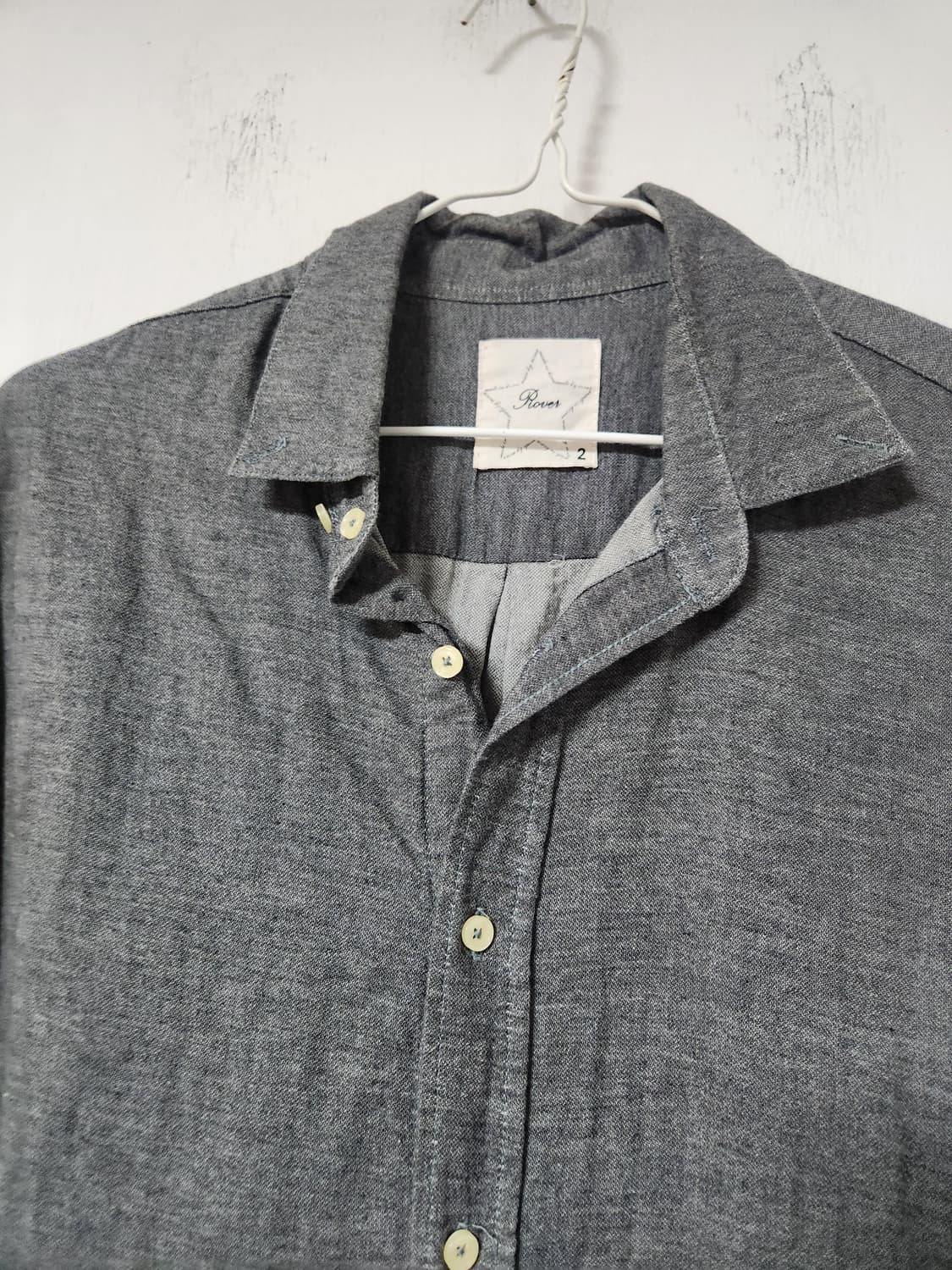 셔츠 차콜 그레이 긴팔 남방 95~100 상품이미지3
