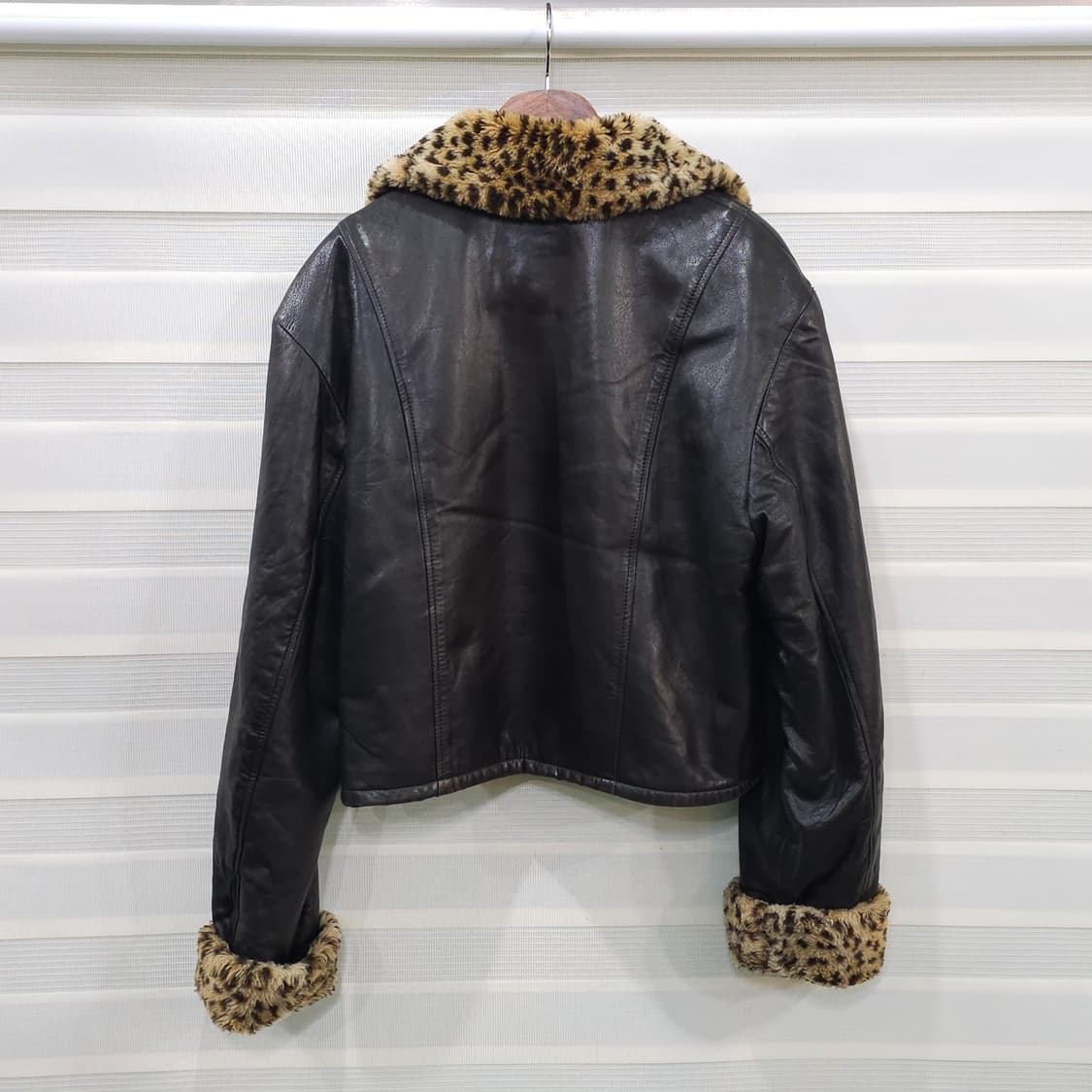 미국빈티지 XOE NEW YORK 가죽 집업자켓- 우먼S 상품이미지5