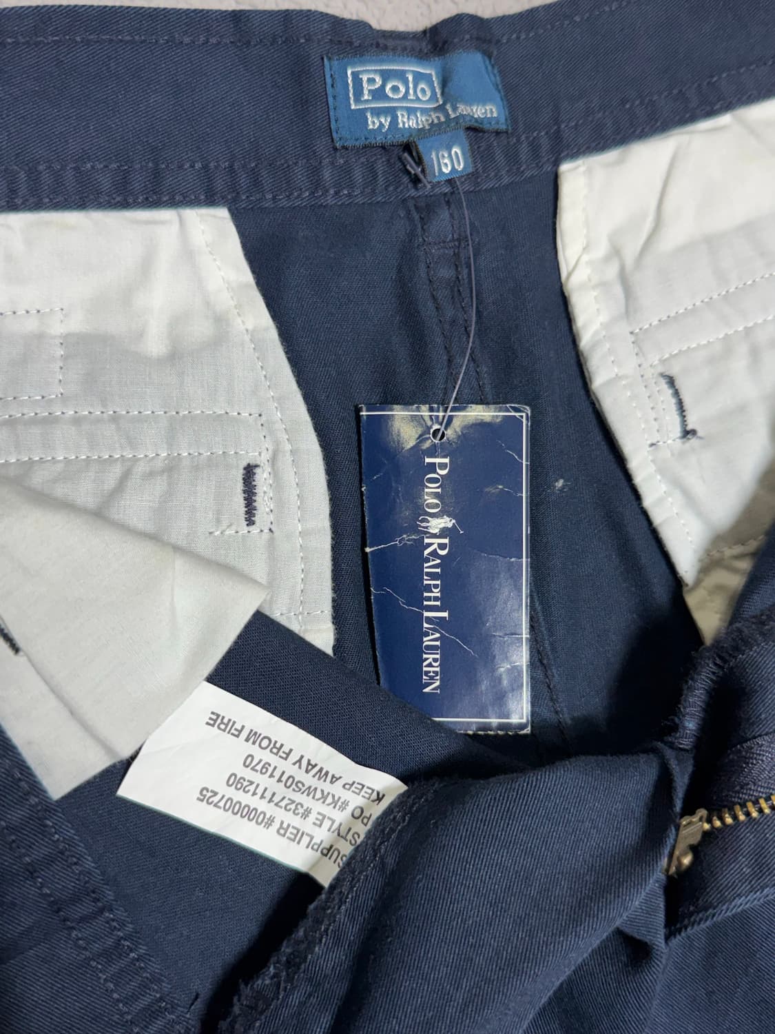 새제품 Polo 폴로 랄프로렌 카펜터 카고 와이드 팬츠 네이비 워크 팬츠 상품이미지3