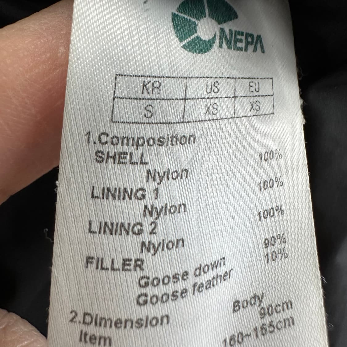 90 네파 여자 구스다운 롱패딩 상품이미지5