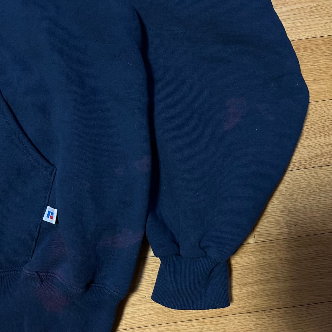 [L] 90s 빈티지 러셀 후드집업 네이비 상품이미지5
