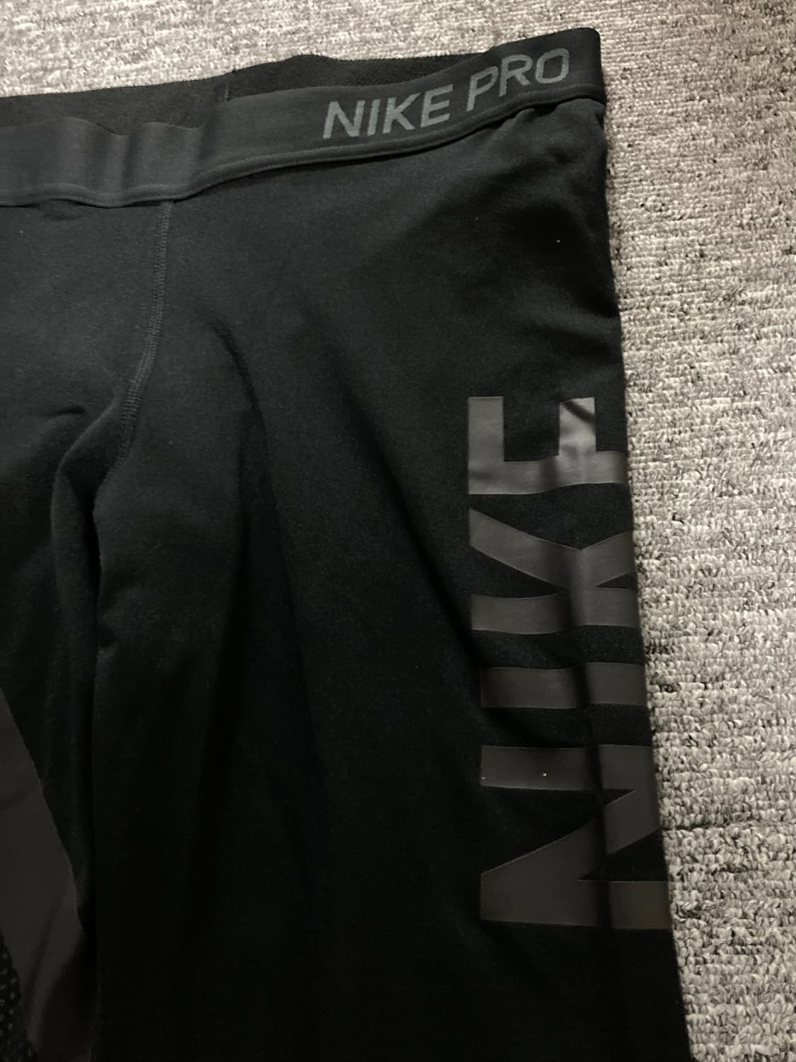 나이키 우먼스 프로 블랙 타이즈 XL 상품이미지2