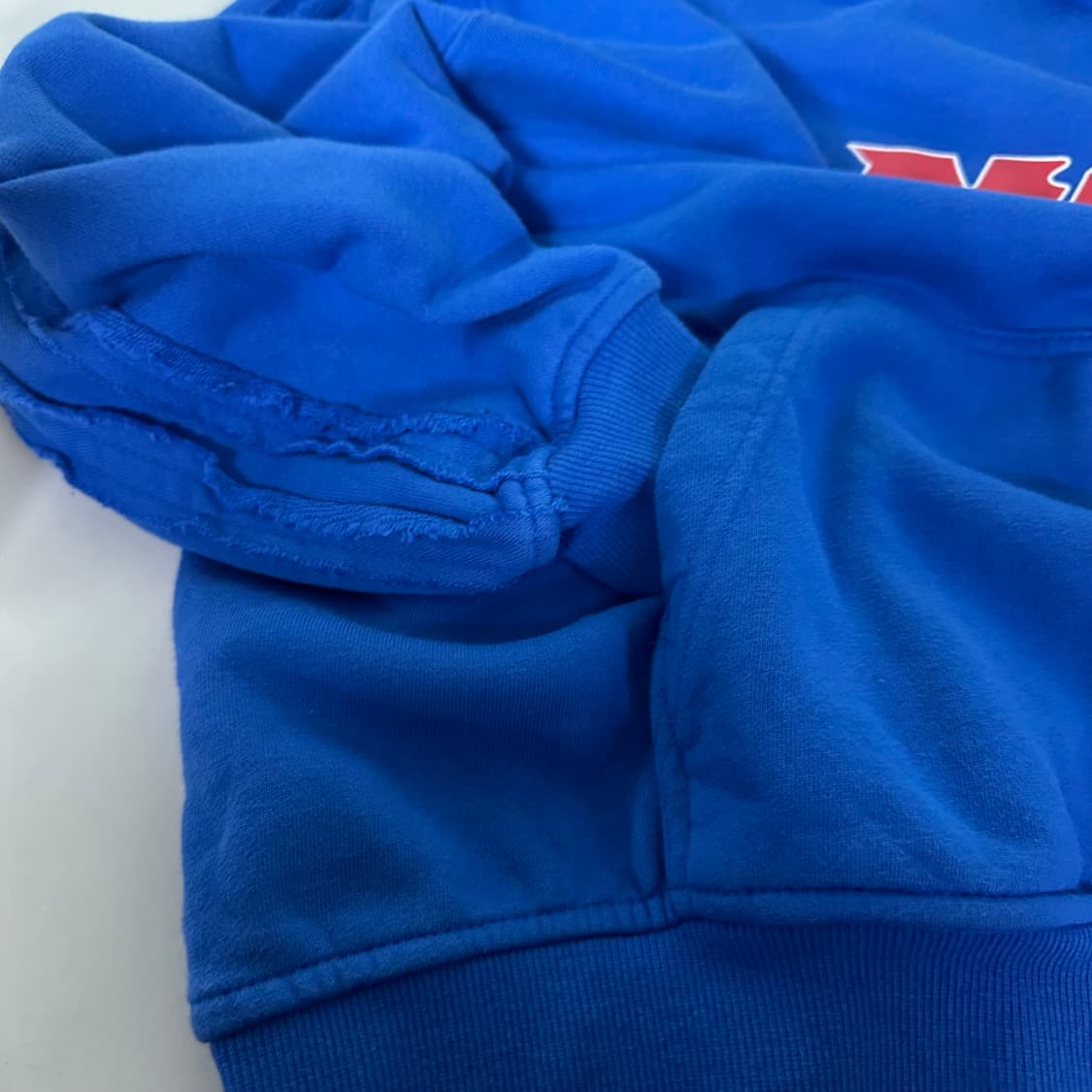 OS 널디 오버핏 블루 그런지 스웻후드 상품이미지3