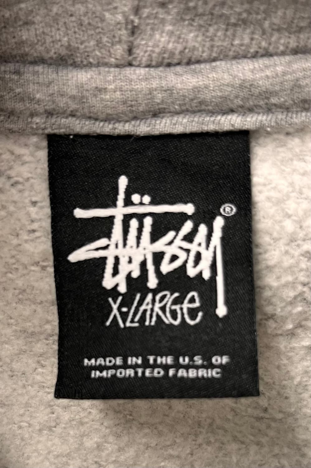 스투시 서울 로고 후드티 애쉬 헤더 XL 상품이미지3