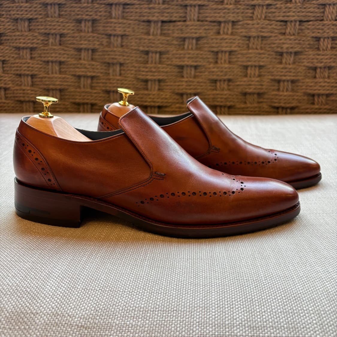 영국 BARKER BOURNE 로즈우드 브로그 슬립온 상품이미지3