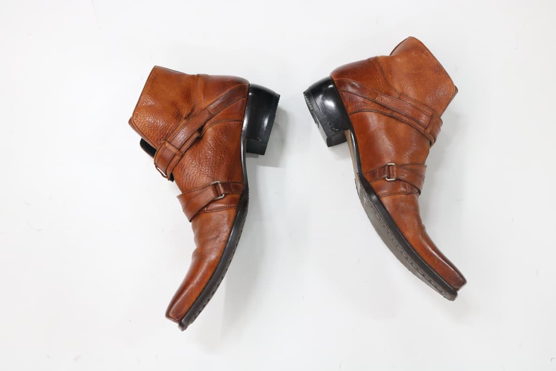 훕데두 트리플 버클 스트랩 레더 부츠 상품이미지9