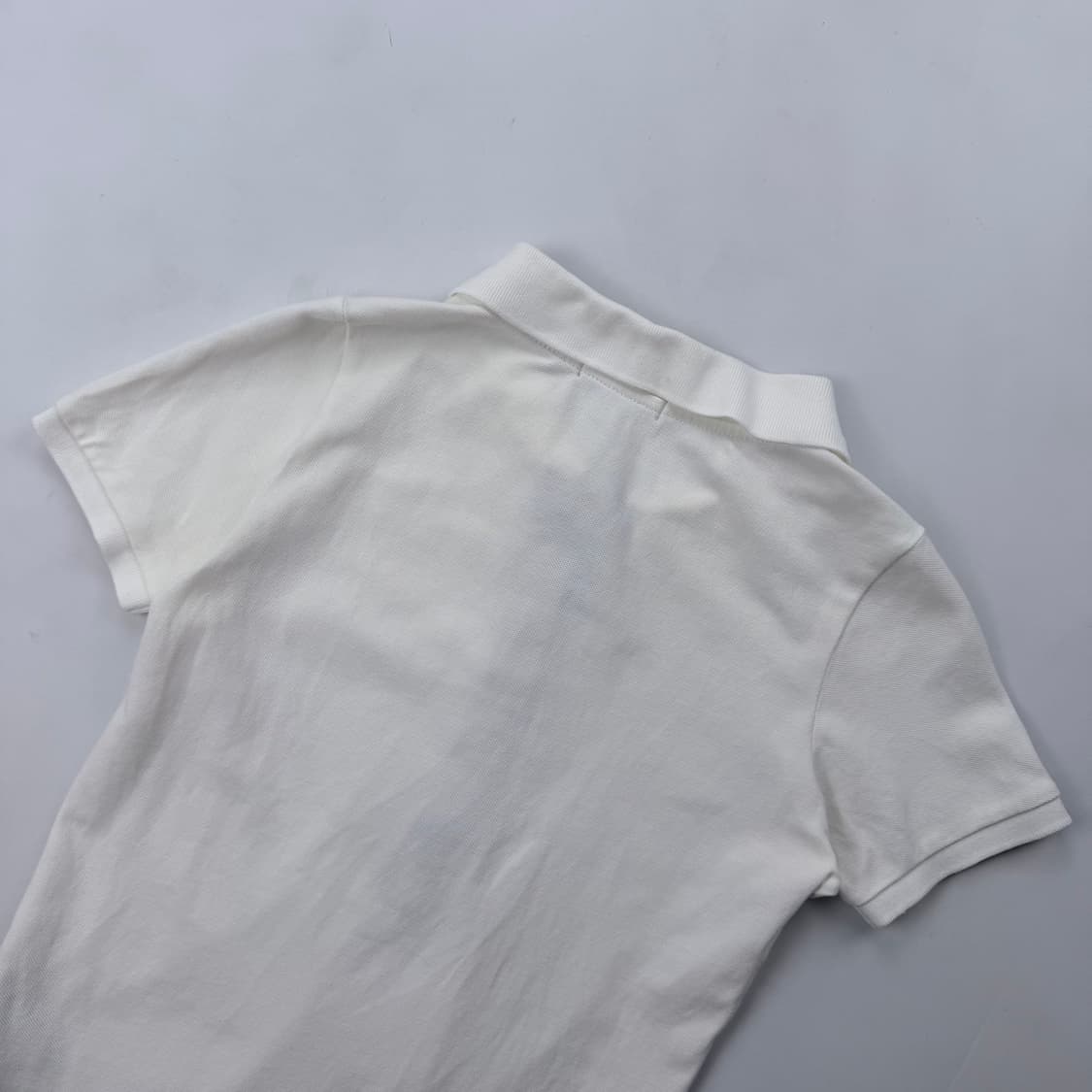 버버리 화이트 코튼 피케 반팔 상품이미지8