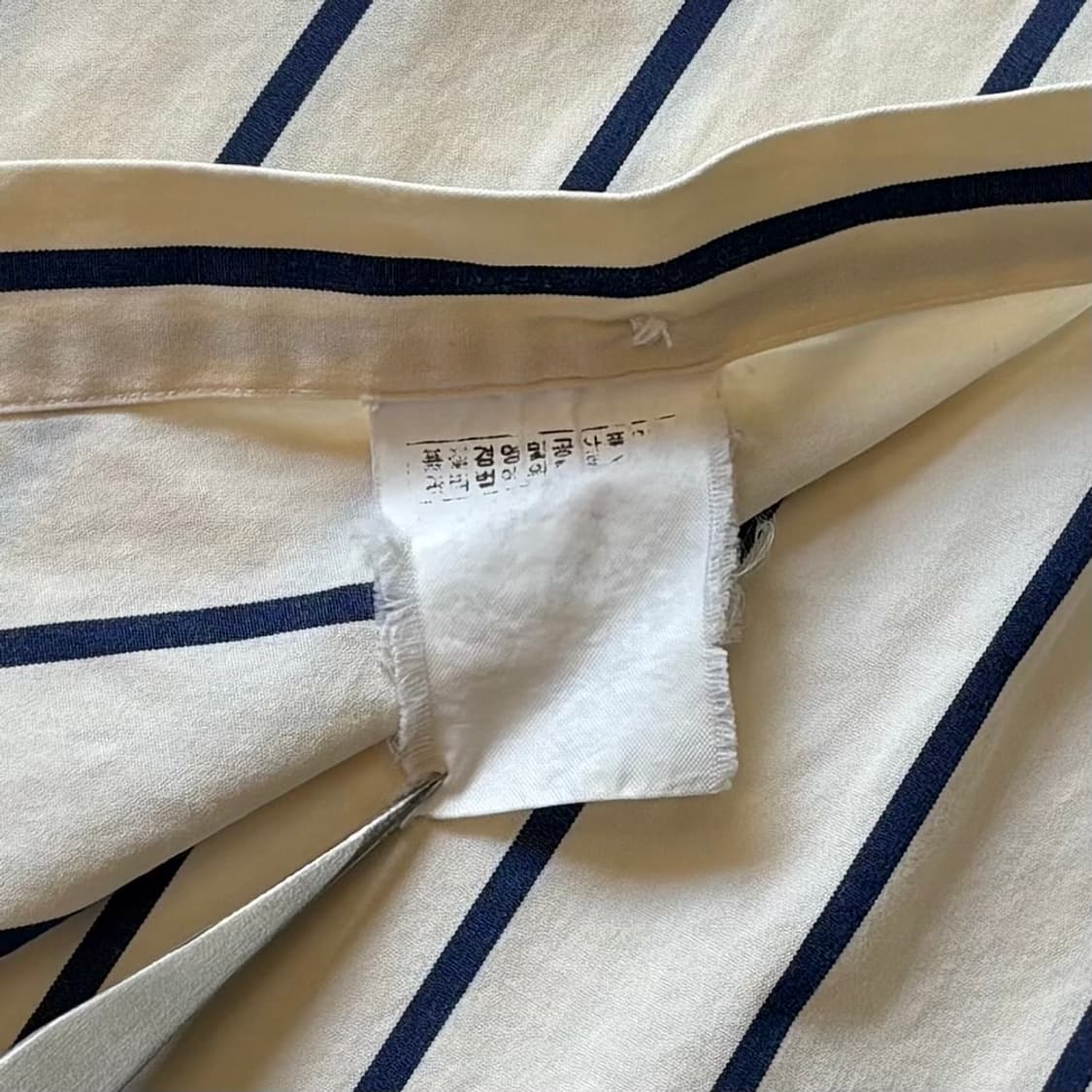 [M/97-100] PRL 커스텀 핏 스트라이프 코튼 셔츠 상품이미지7