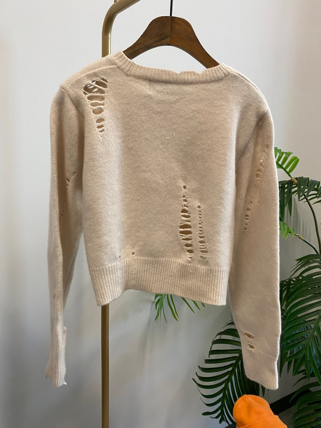 [S]마뗑킴 울 캐시미어 크롭 니트 상품이미지4