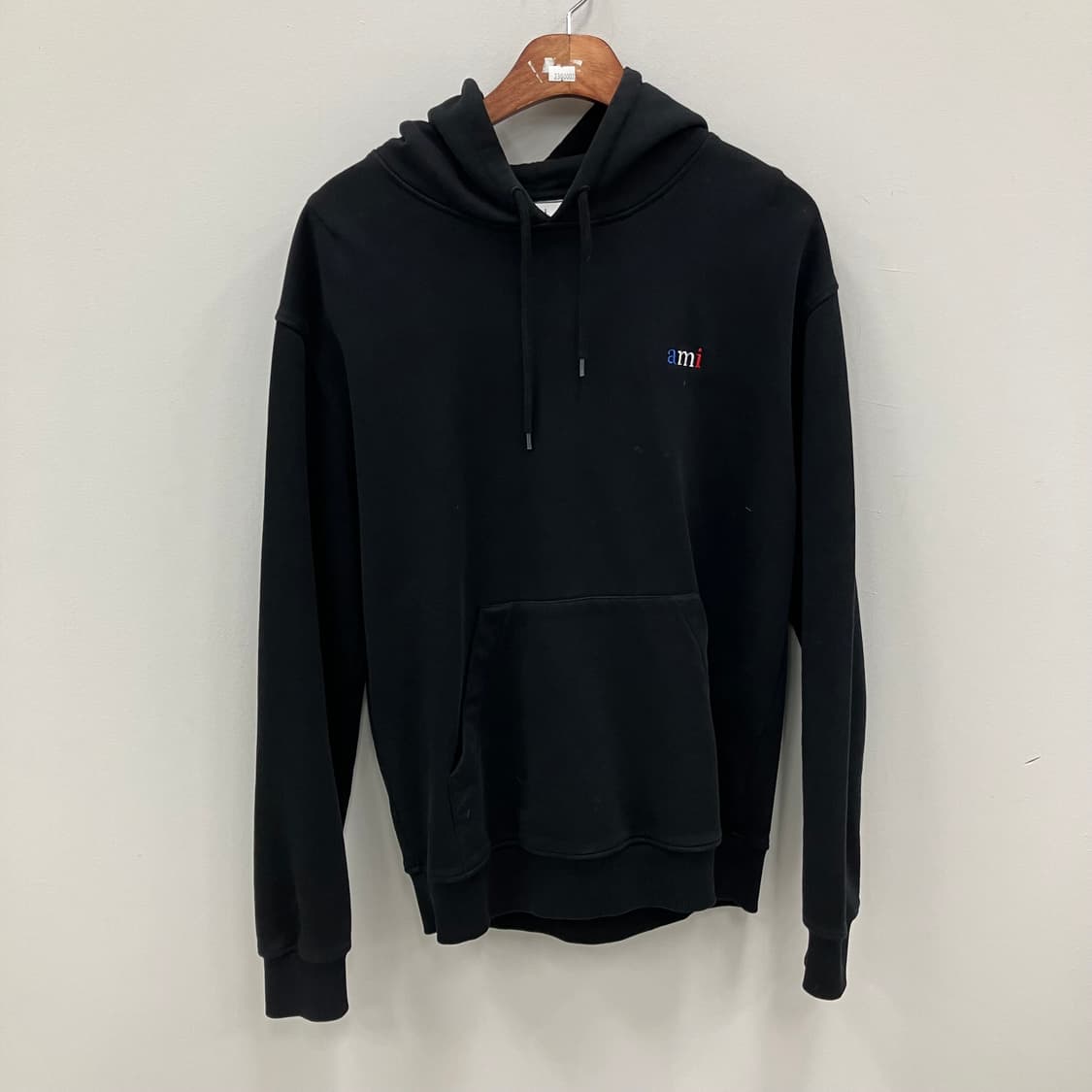 아미 컬러 로고 블랙 후드티 L 상품이미지1