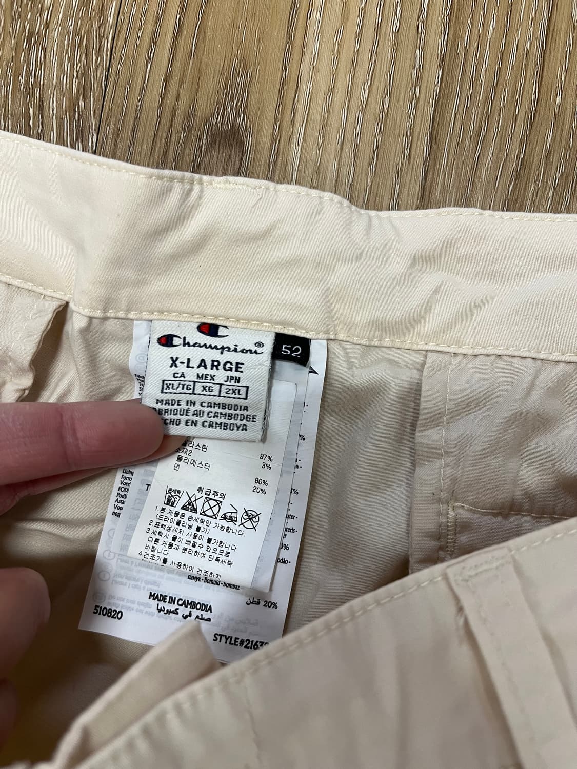 챔피언 카고 반바지 36 상품이미지4