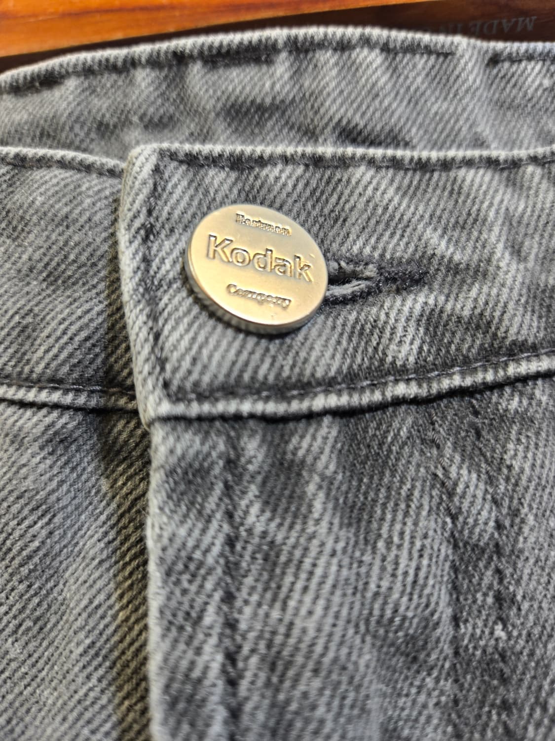 코닥 워싱 데님 카고 와이드 팬츠 상품이미지2