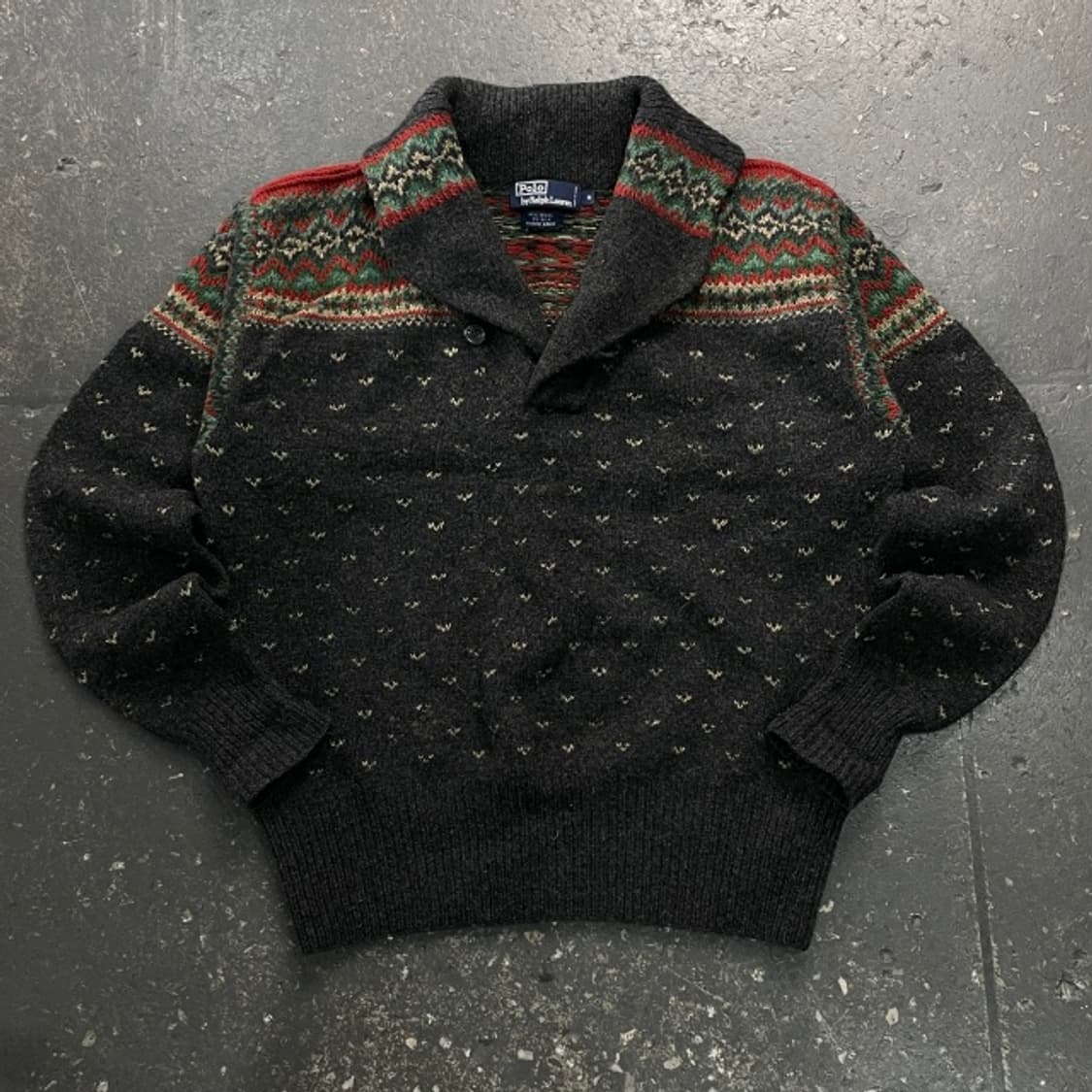 100 폴로 핸드메이드 숄카라 니트  상품이미지1