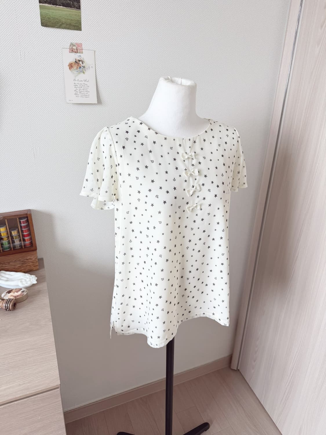 별 반팔 블라우스 상품이미지2