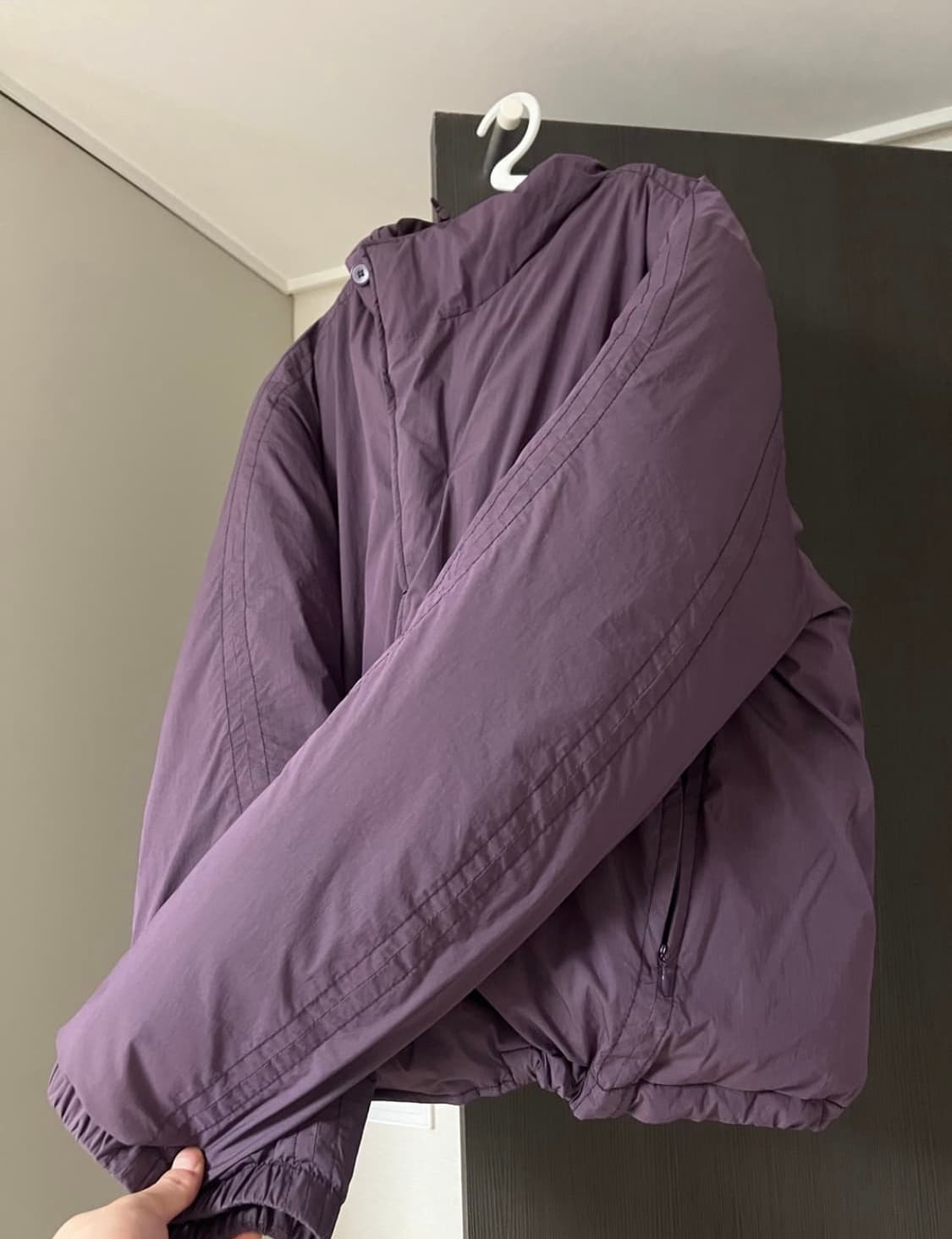 누마레 ee 슈렁큰 패딩 퍼플 m사이즈 상품이미지6