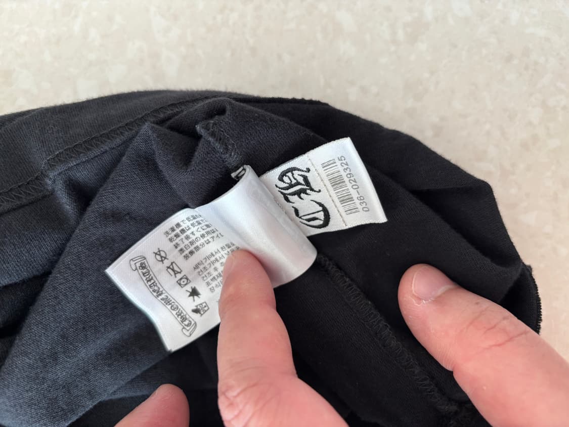 크롬하츠 스크롤라벨 반팔 xxl 상품이미지7