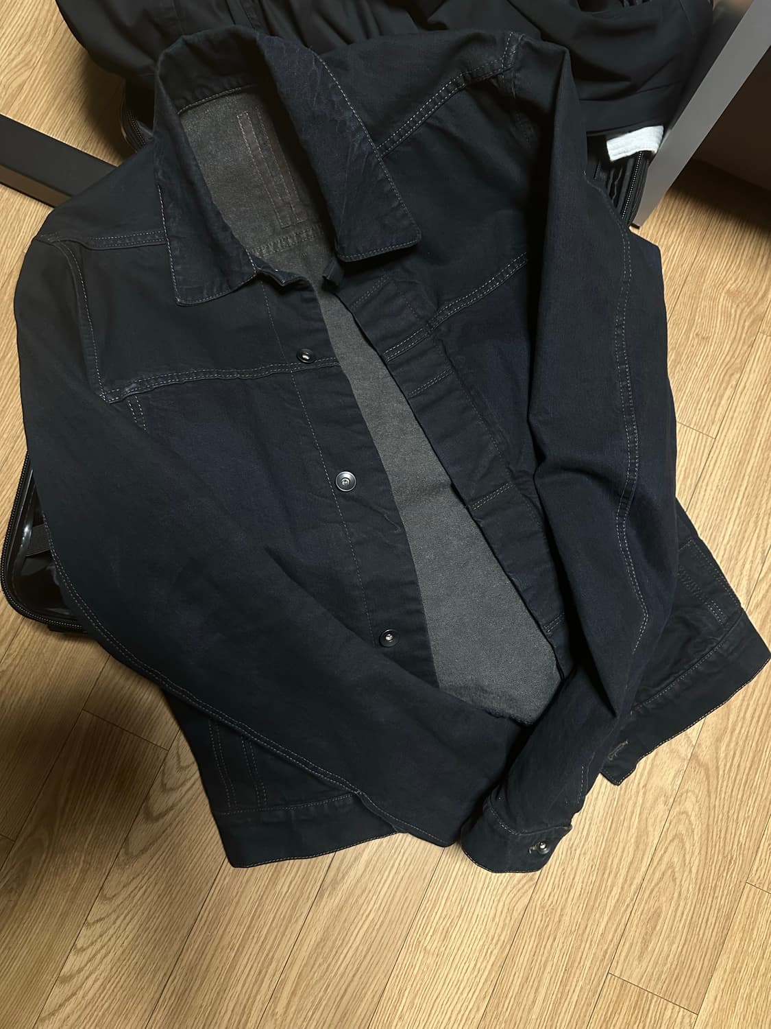 Rick Ownes 블루블랙 워시드 데님 자켓 상품이미지1