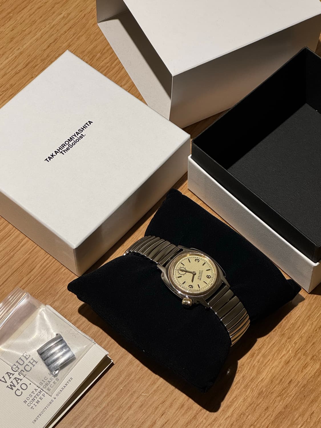 [새상품] 바그워치 x 솔로이스트 베이지 32mm 풀박스 상품이미지1