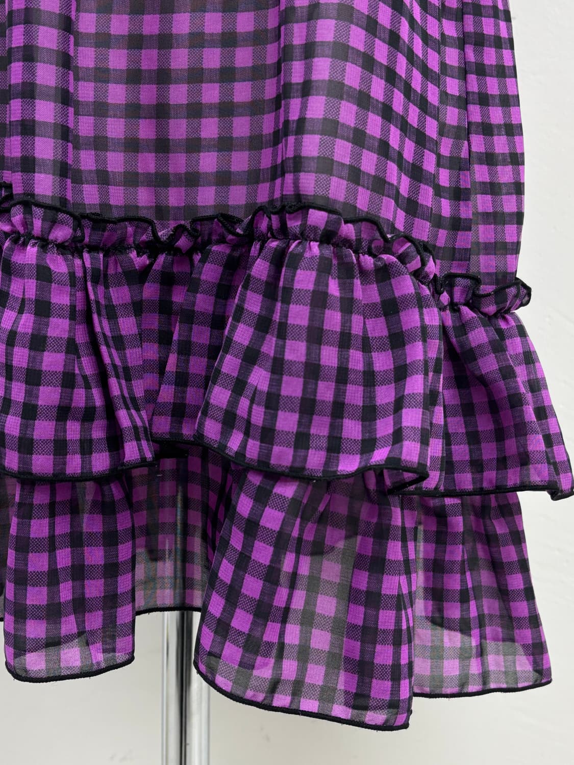 빈티지 펑크 키치 슬리브리스 스커트 상품이미지5