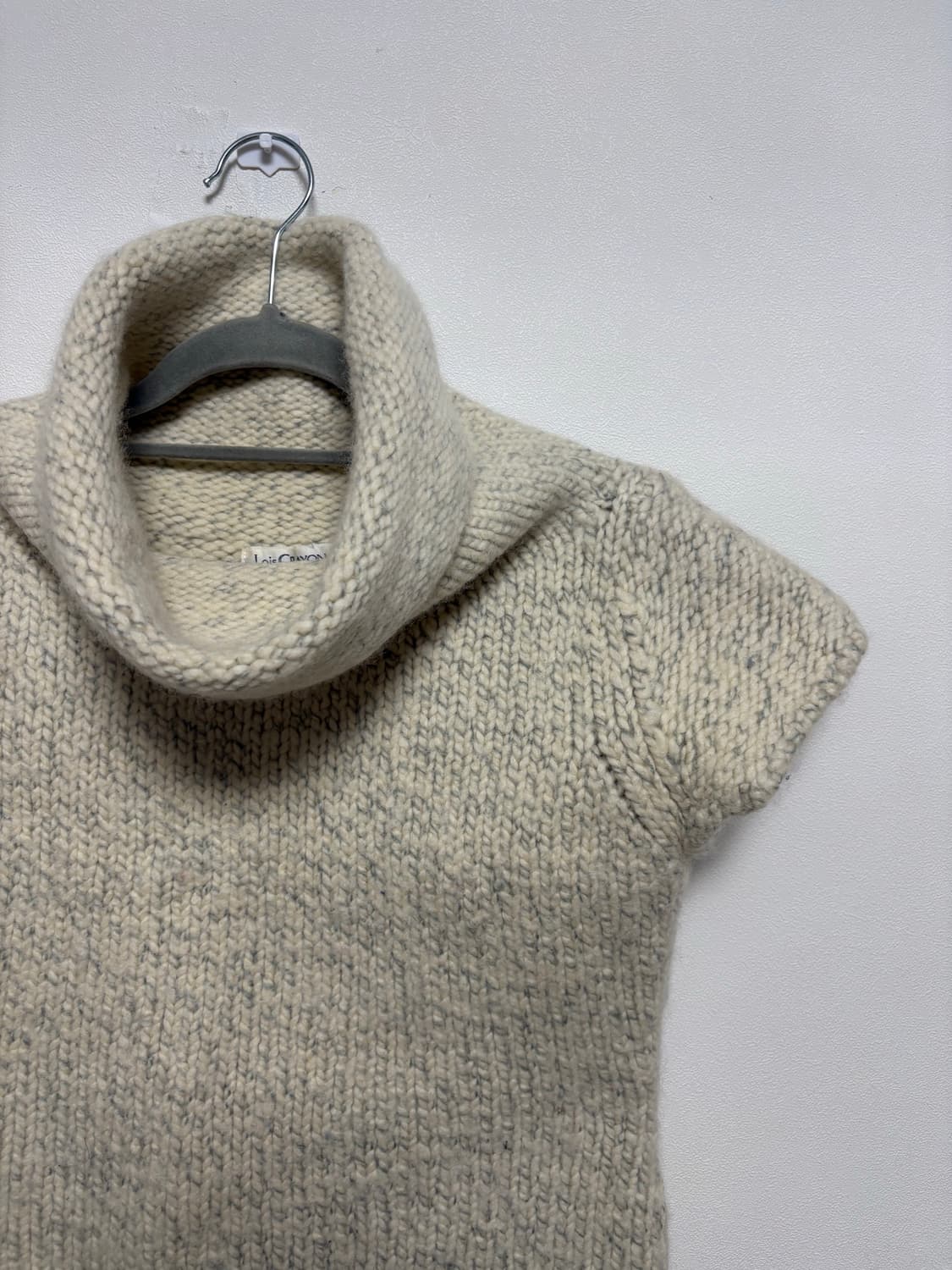 JPN 빈티지 홀리데이 터틀넥 반팔 니트 상품이미지3