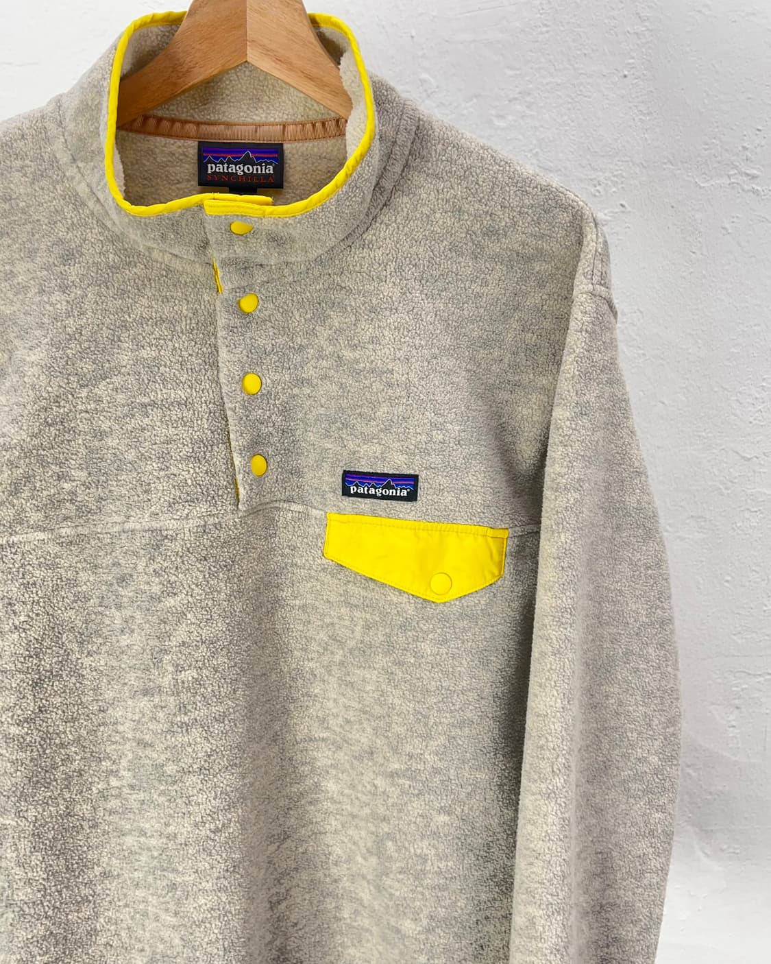 파타고니아 신칠라 오트밀 헤더 스냅-T 플리스 풀오버 자켓 상품이미지3