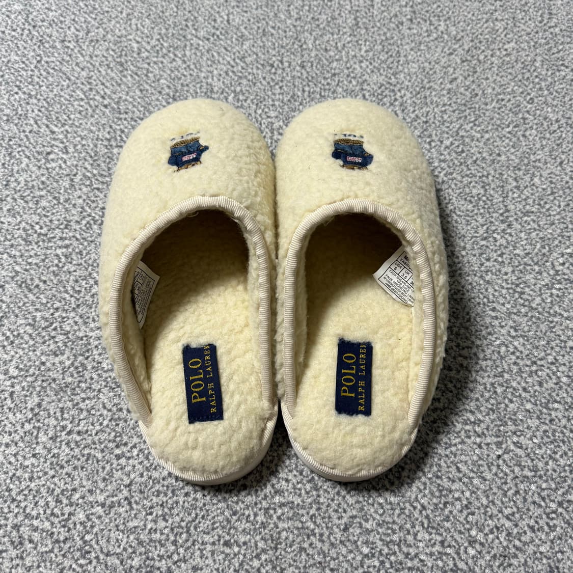 [정가 13만원] 폴로 랄프로렌 양털 슬리퍼 230 상품이미지5