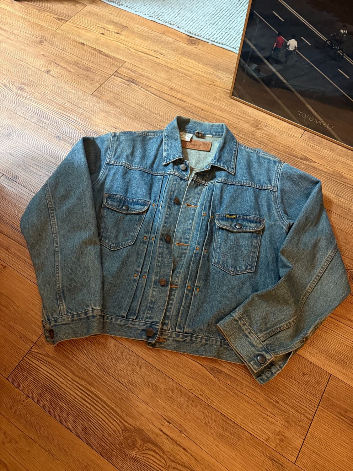 90s 랭글러(wrangler) 11MJ 블루벨 자켓 L 상품이미지1
