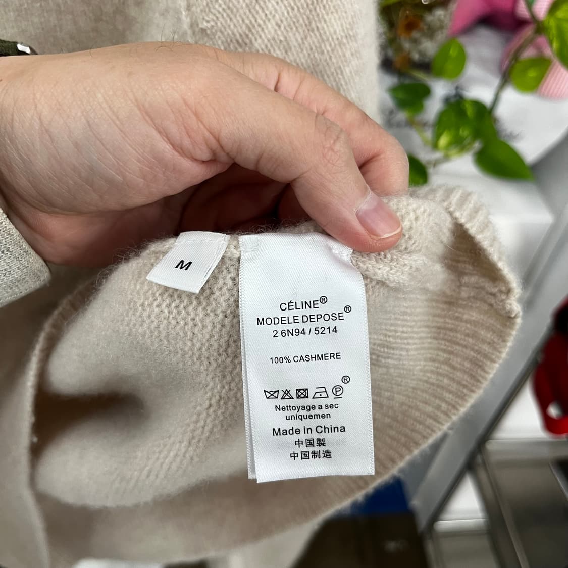 셀린느 우먼 캐시미어100% 니트 M 상품이미지4
