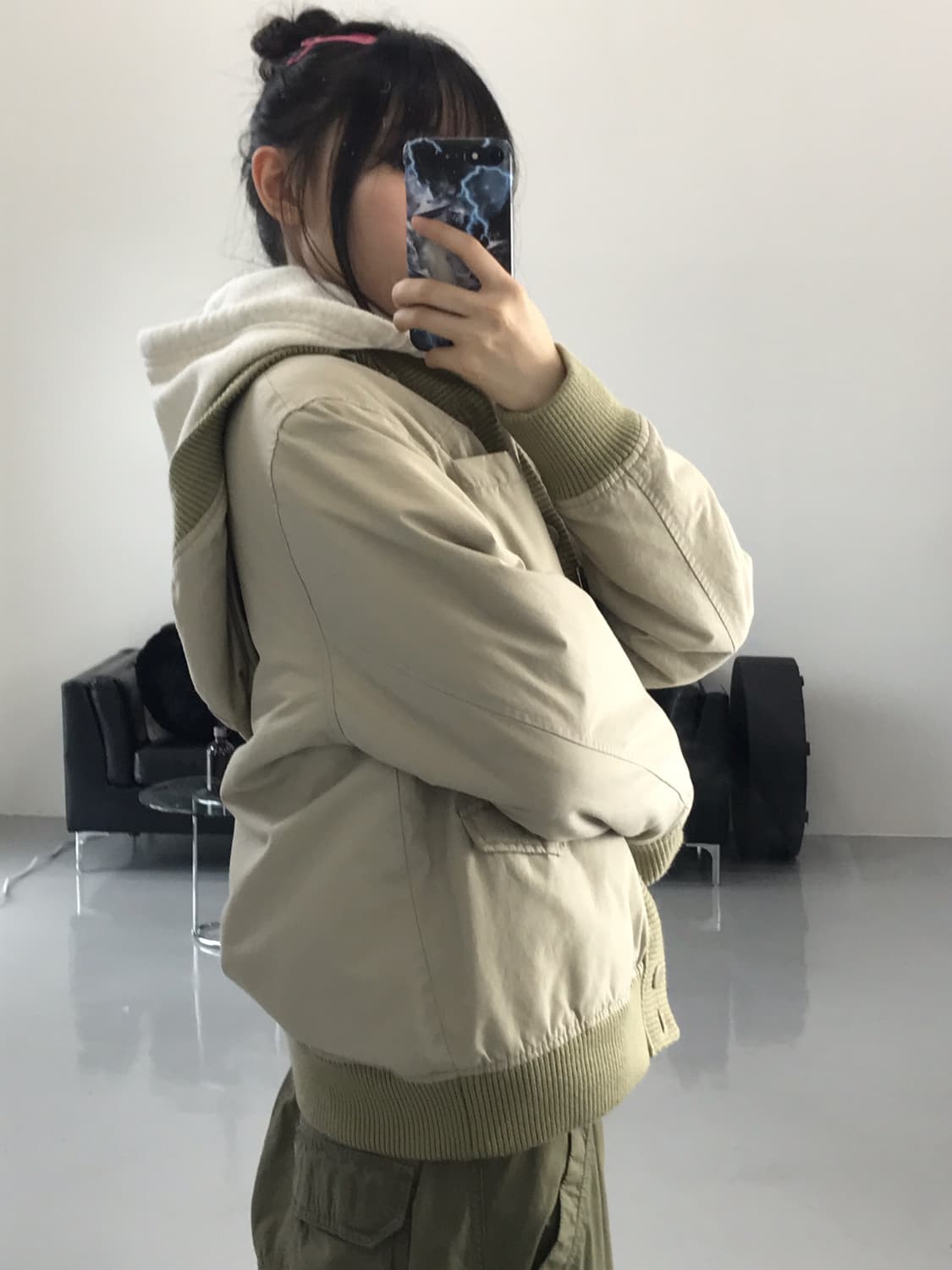 Jpn Beige Hoodie Jumper 상품이미지3