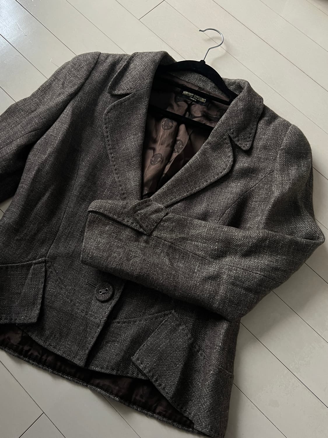 Hiroko Koshino 히로코코시노 wool jacket 울 자켓 상품이미지1