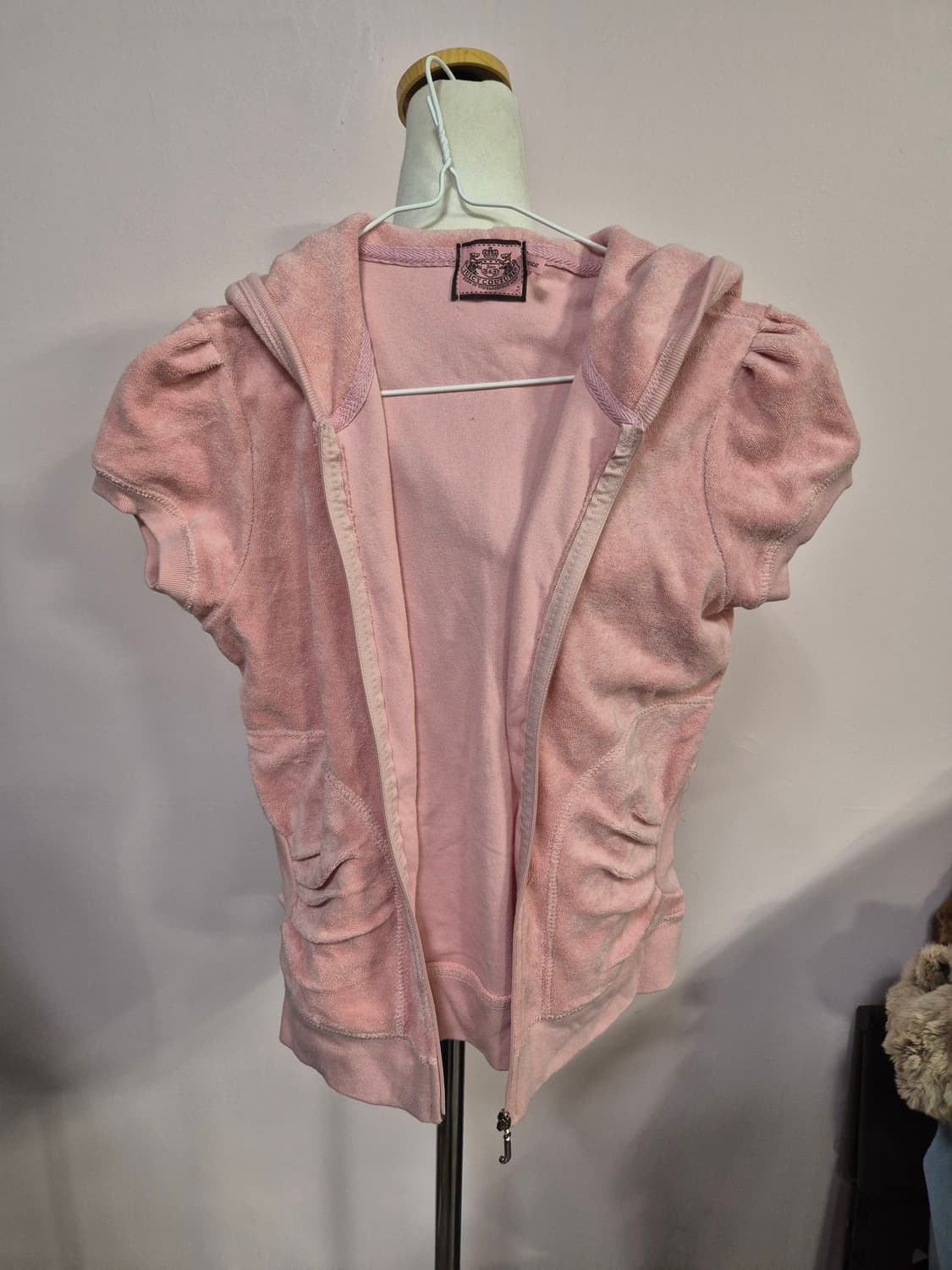 쥬시꾸뛰르 핑크 반팔 츄리닝 세트 상품이미지2