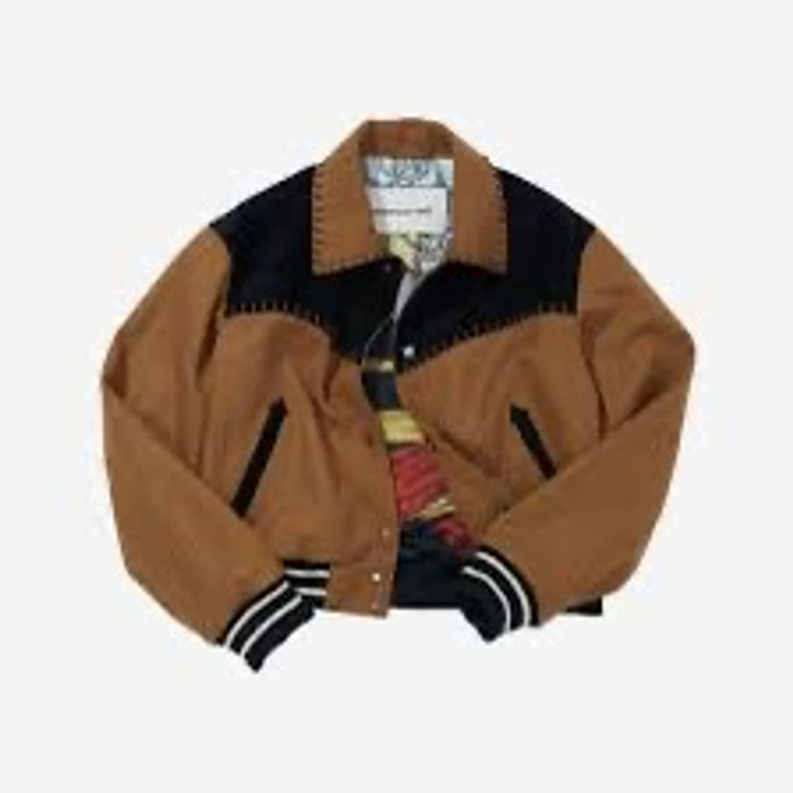 앤더슨벨 우먼 마고 웨스턴 바시티 자켓 브라운 상품이미지1