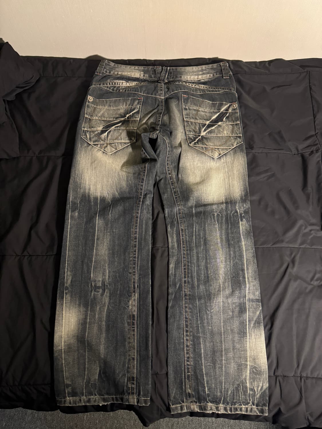 PIETON 스톤 워시드 데님 팬츠 상품이미지2