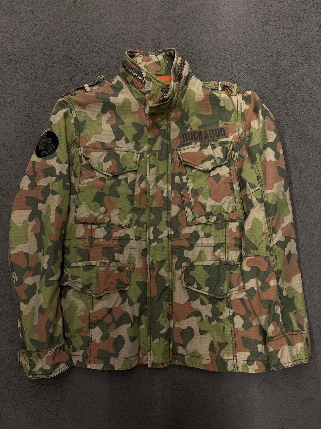 버커루 빈티지 카모 자켓 처분  상품이미지1