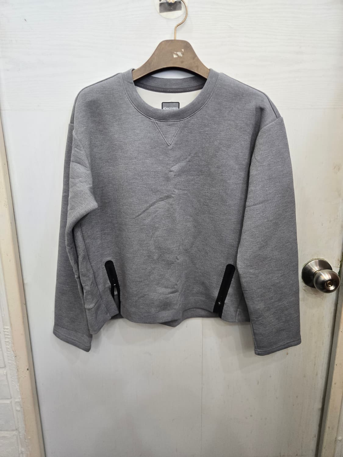 95,M)) Discovery 디스커버리 긴파리셔츠! 지퍼 포인트!~ 상품이미지1