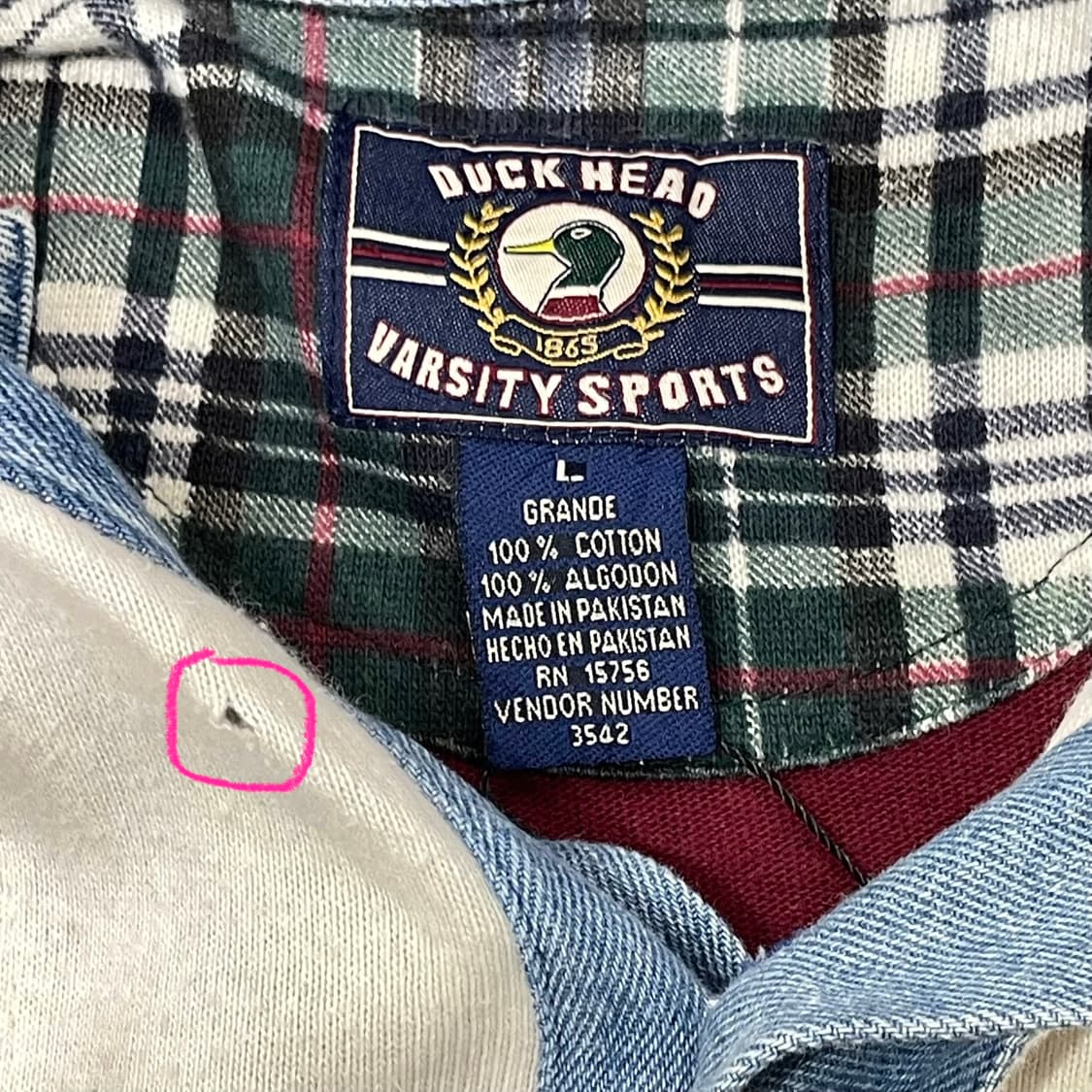 (L) Duck Head 덕 헤드 스트라이프 럭비 셔츠 상품이미지5