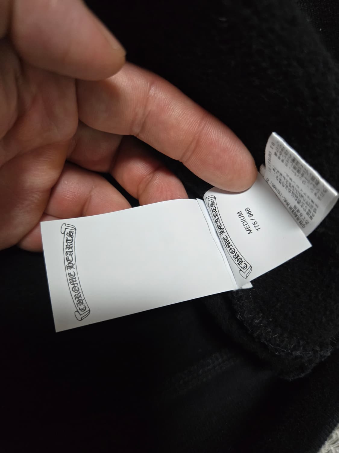 크롬하츠 맨투맨 자수 블랙(헤비웨이트) 상품이미지9