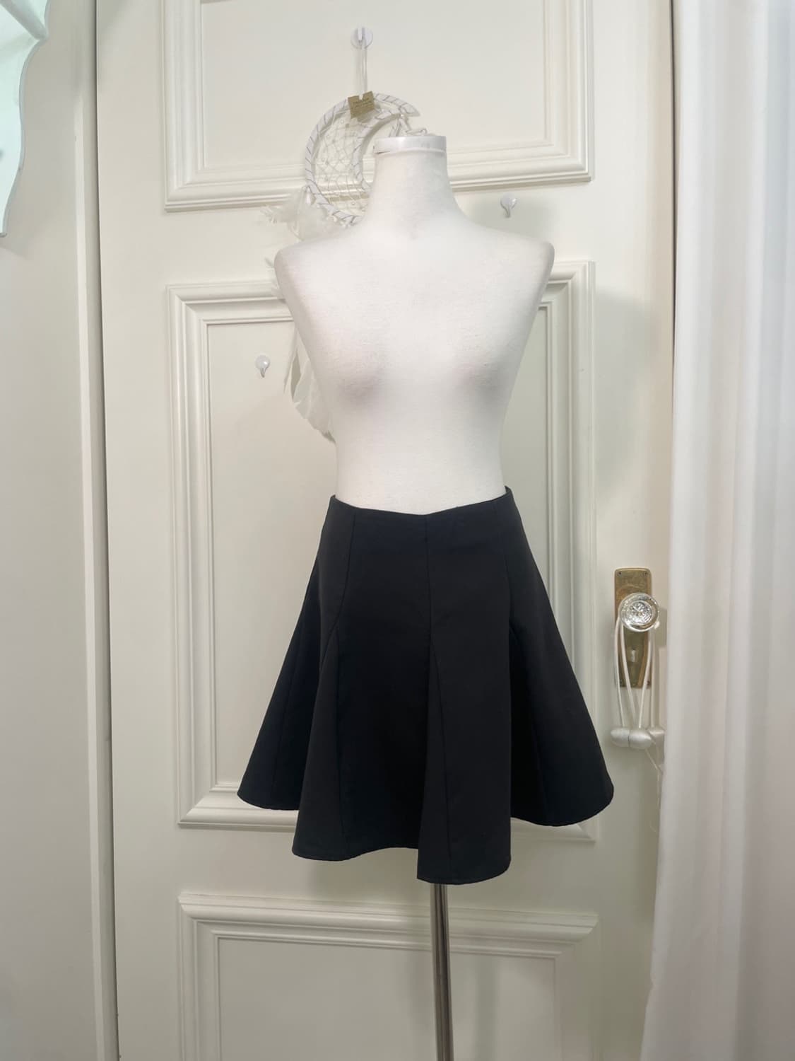 black flare basic skirt(size-M) 상품이미지1