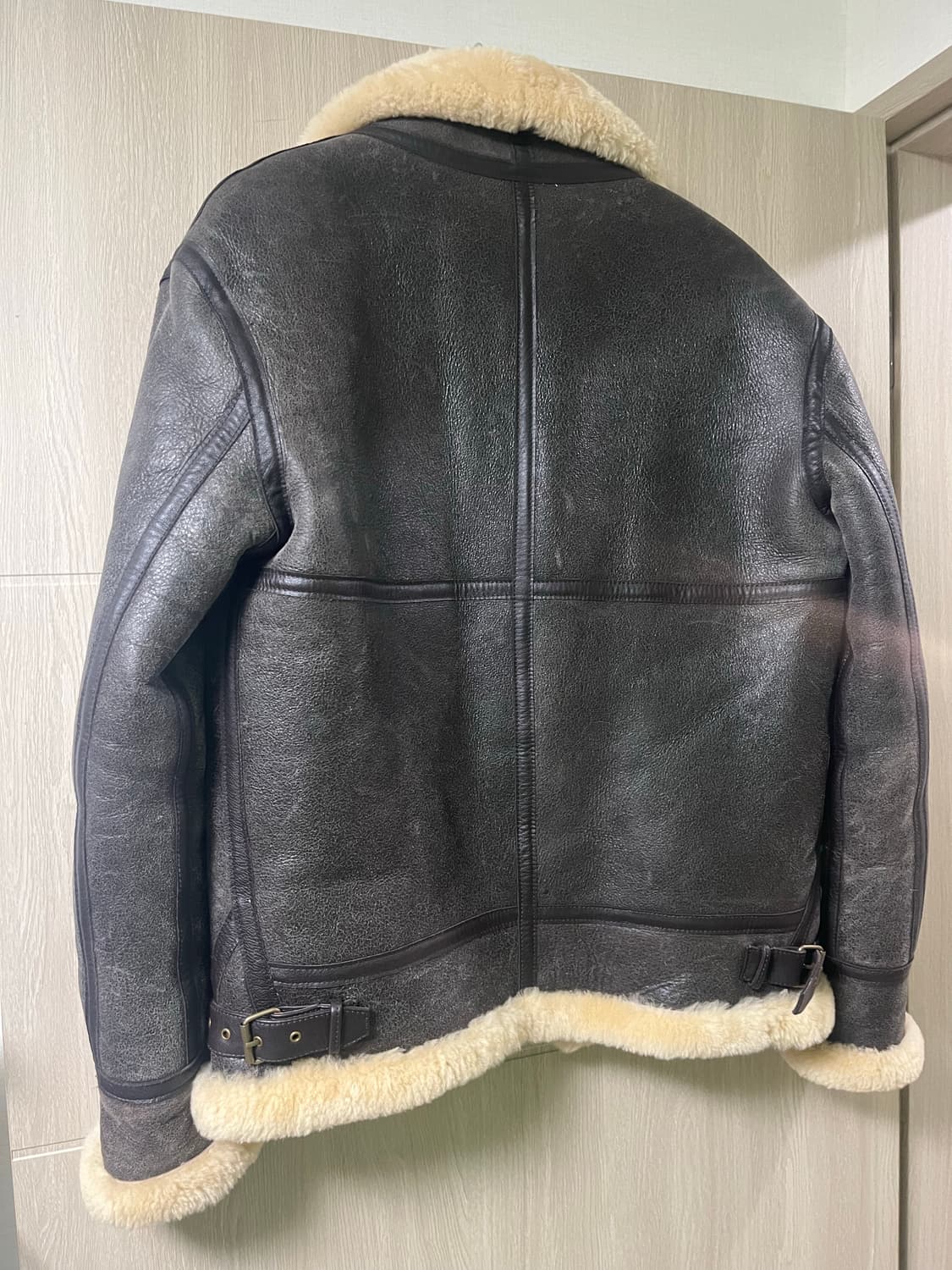 [100~105] B-3 폭격기 무스탕 무통 자켓 리얼레더 양가죽 상품이미지3