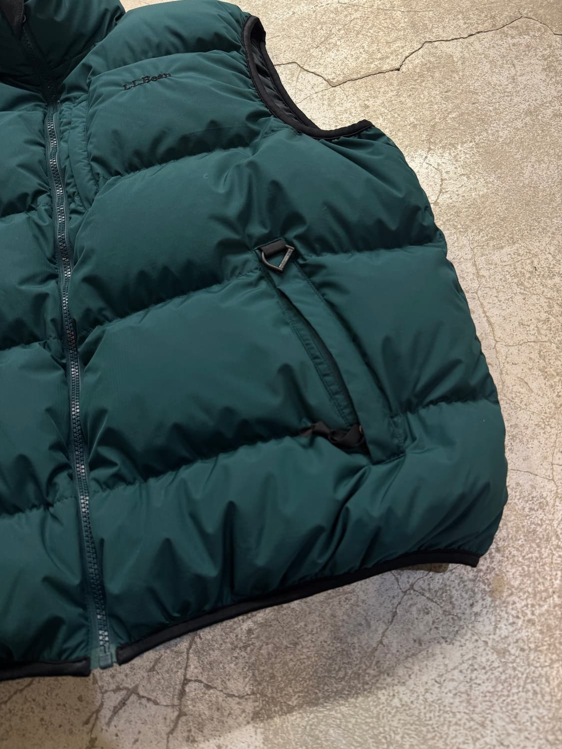 00s 엘엘빈 아웃도어 립스탑 구스다운 베스트 상품이미지2