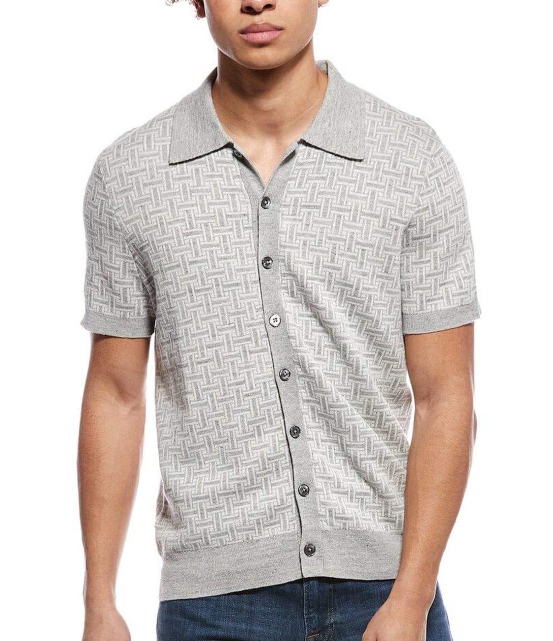 브룩스브라더스 트로피컬 바스켓 숏 슬리브 폴로가디건- M 상품이미지2