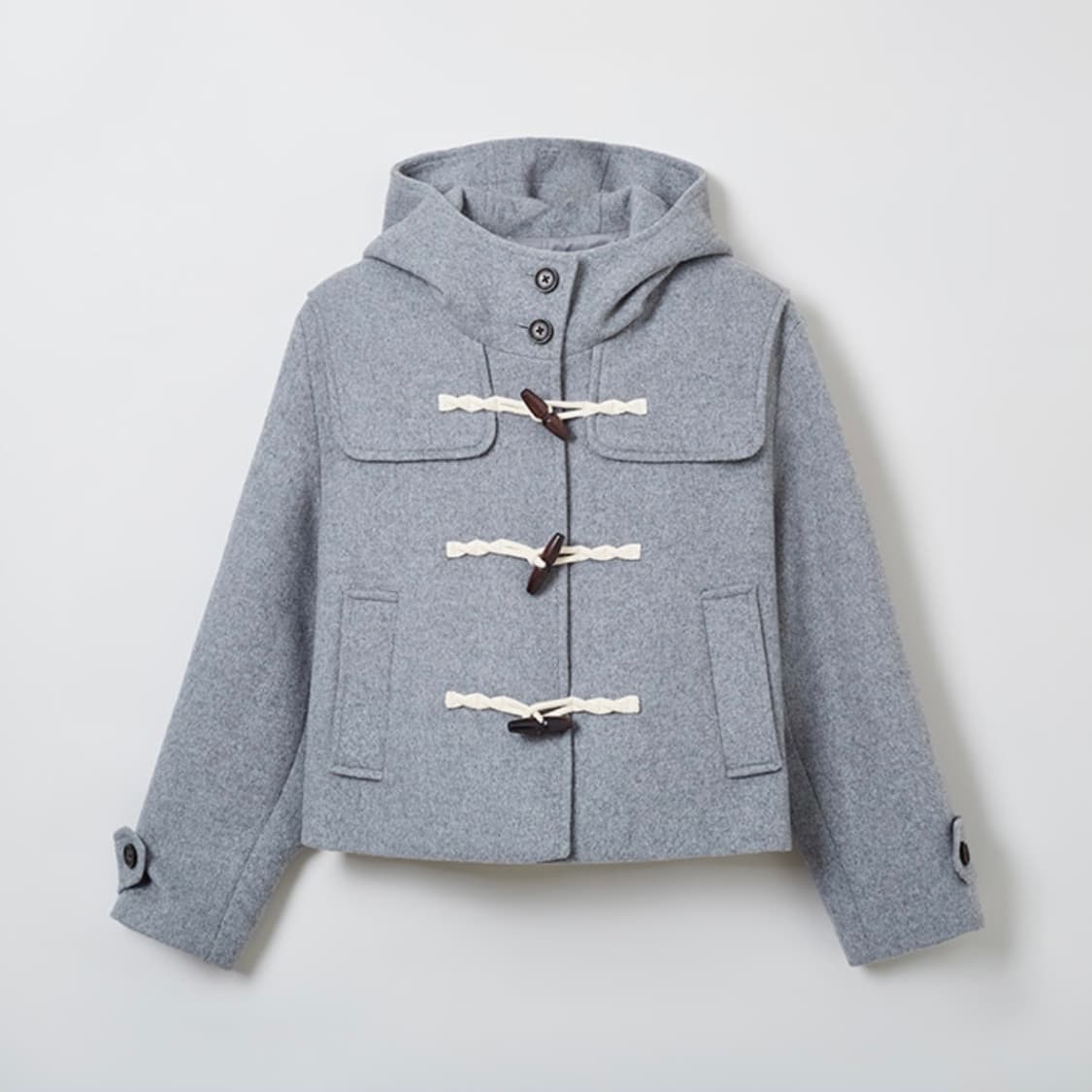 스파오 숏 더블코트 떡볶이코트 그레이 M (SPJWE4TG03) 상품이미지1