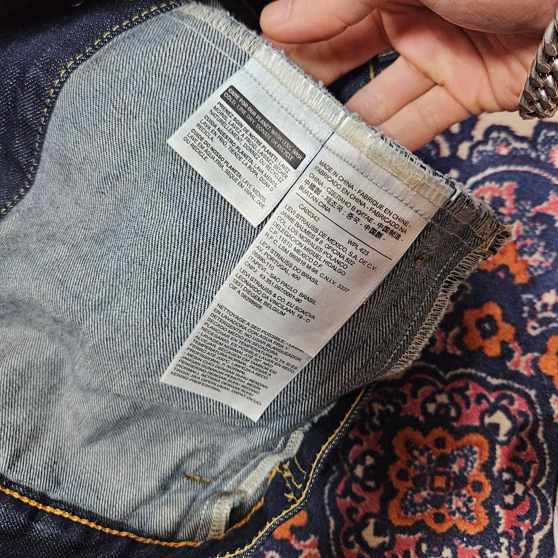 리바이스(Levis) 옐로우 스티치 데님 트러커 자켓  상품이미지8