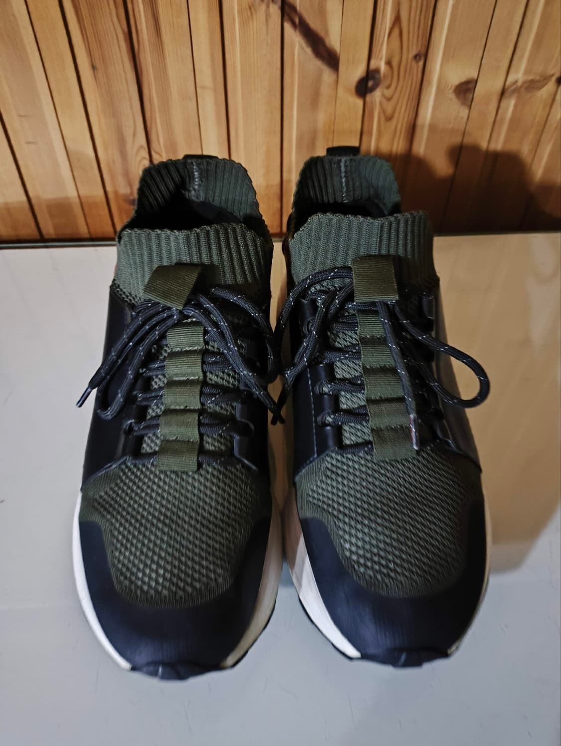 41 260mm 휴고보스 비브람 에렌 니트 가죽 스니커즈  상품이미지4