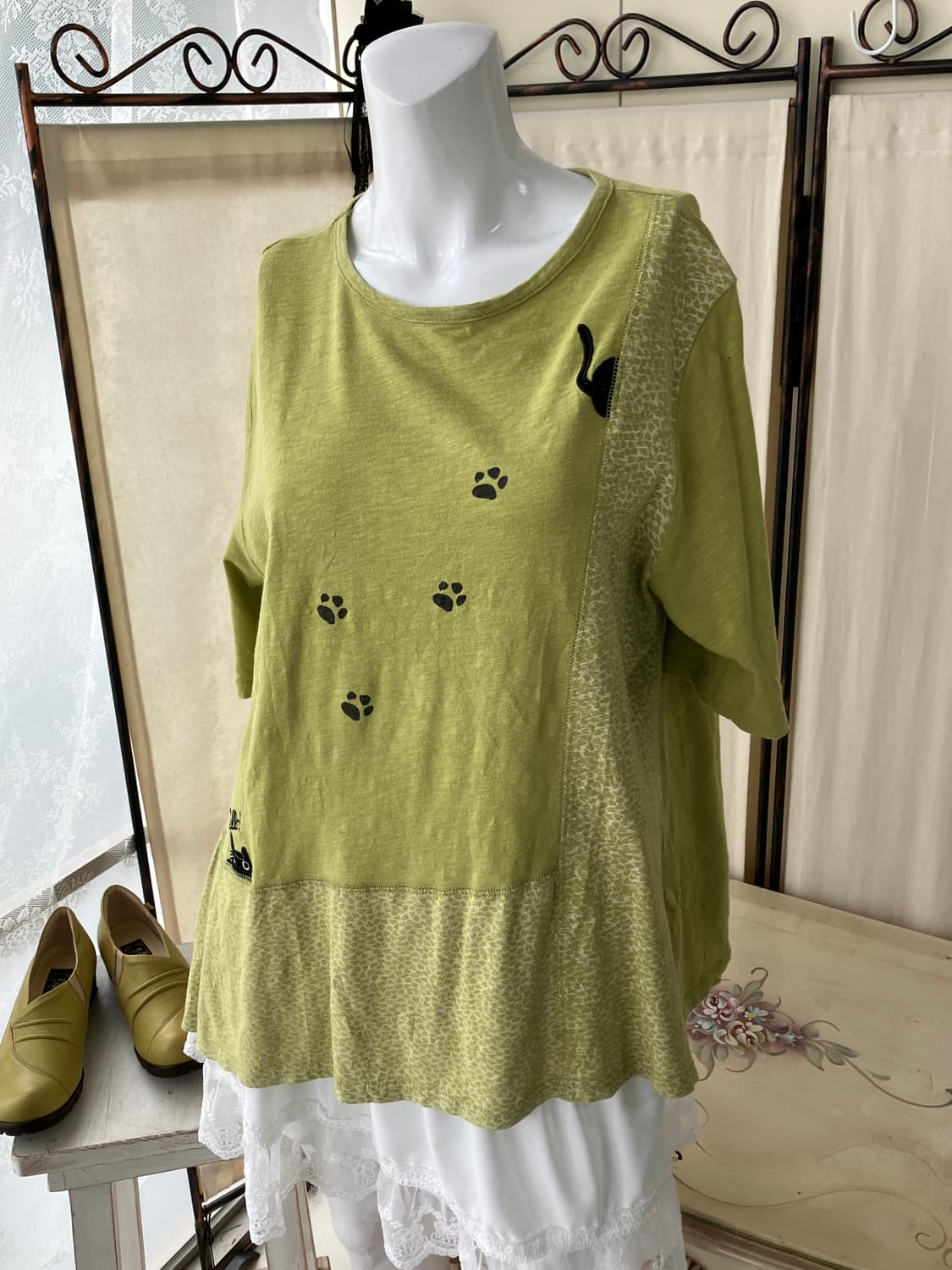 hagumi quirky patchwork half t-shirt 상품이미지2