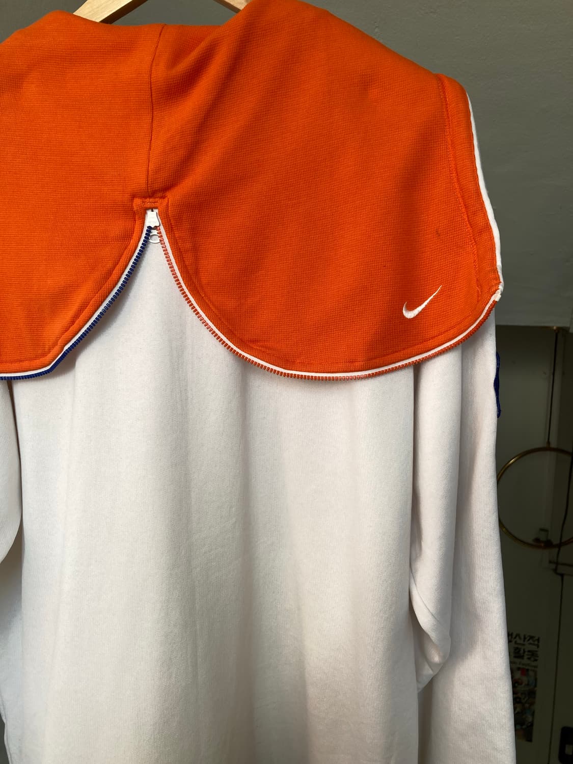 나이키 NIKE 오렌지 지퍼 디테일 후드집업 상품이미지6
