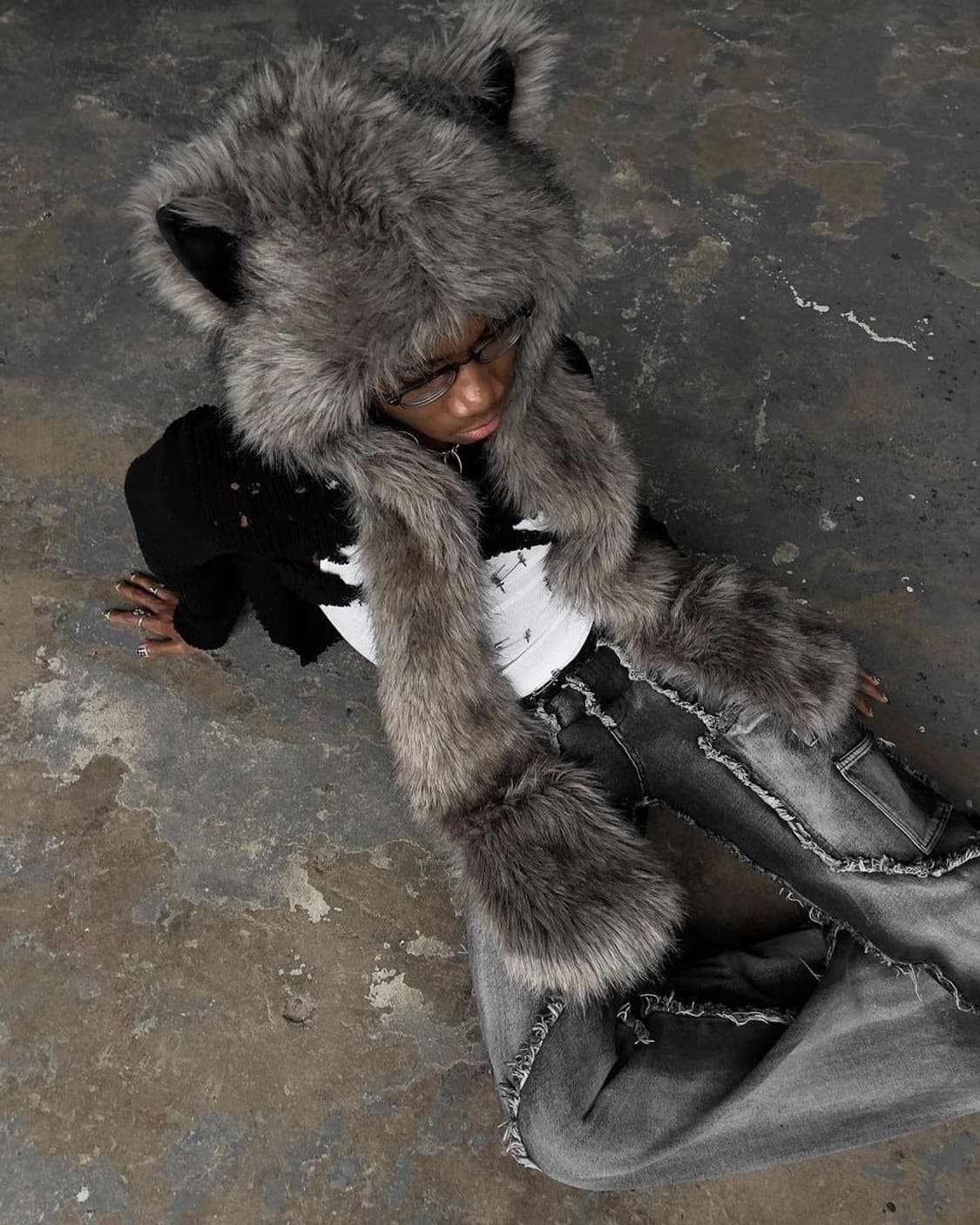 늑대 털 모자 상품이미지1