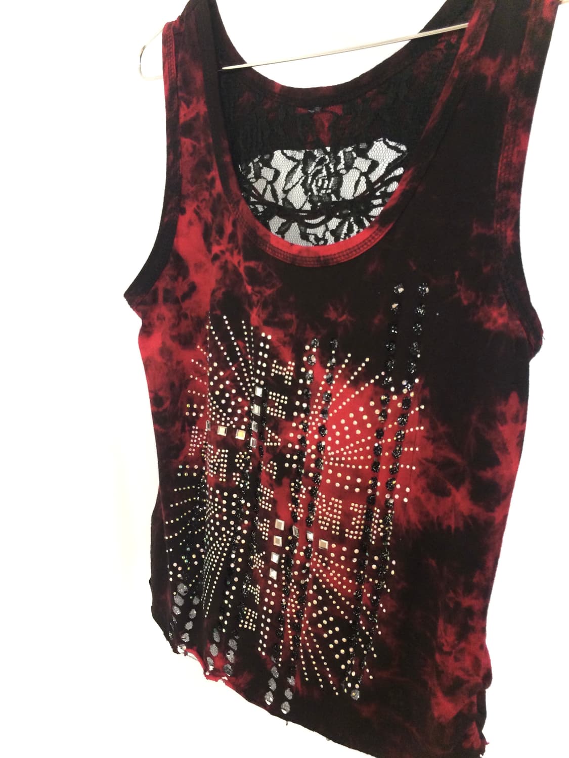 Punk Stud Sleeveless 펑크 고딕 십자가 스터드 나시 상품이미지3