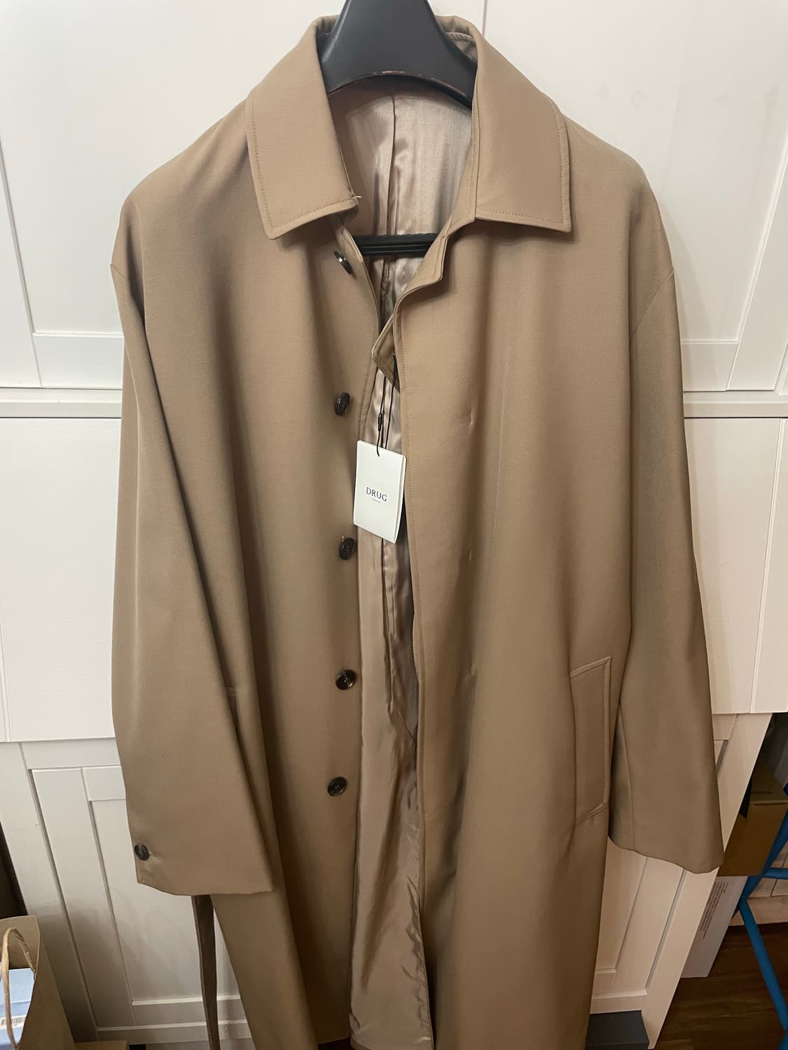 드러그옴므 트렌치코트 새상품 xl 상품이미지4